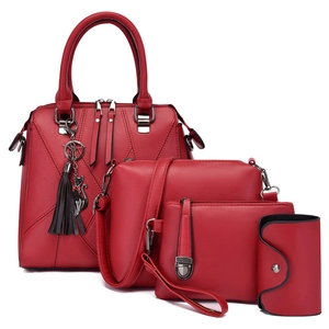 PU Leather Handbag Crossbody Bag Wristlet Card Case With Cat Pendant Tassel Geometric Stitching Women Casual Daily Shoulder Bag