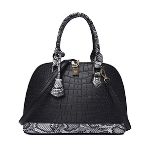 Sac À Main Shell Femme Motif Crocodile Cuir PU Patchwork Imprimé Serpent Grande Capacité Sac Bandoulière