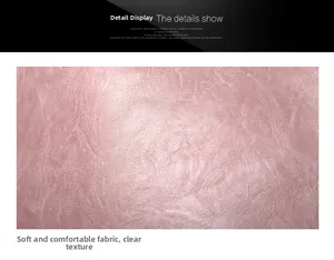 Detailed close-up of pink textured faux leather material with soft embossed grain pattern
