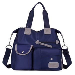 Women Crossbody Bag Oxford Cloth Waterproof Multi Pocket Large Capacity Shoulder Handbag Casual Travel Tote