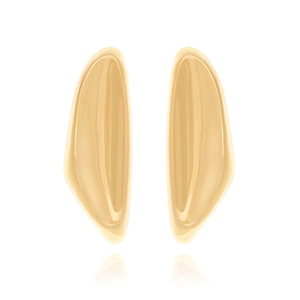 Irregular Streamlined Metal Stud Earrings Zinc Alloy Organic Liquid Shape Vintage Geometric Jewelry For Women