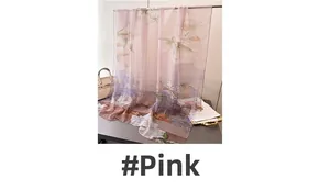 Detailed macro view of pink floral silk scarf featuring elegant classical architecture print