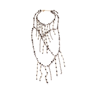 Collier Chaîne De Corps Multicouche Avec Künstliche Perles De Verre Et Fausses Künstliche Perles Franges Gland Alliage Doré Bijoux Boho