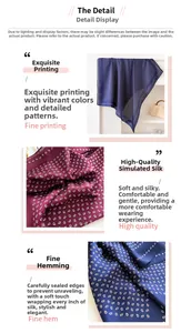 Detailed view of paisley printed silk-like scarf with focus on fabric texture and stitching