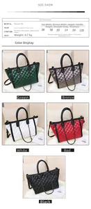 Tableau des tailles et couleurs pour le grand sac à main matelassé pour femmes