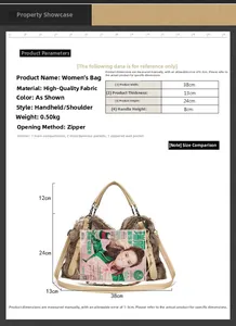 Dimensions détaillées et structure interne du sac en fausse fourrure beige avec magazine témoin