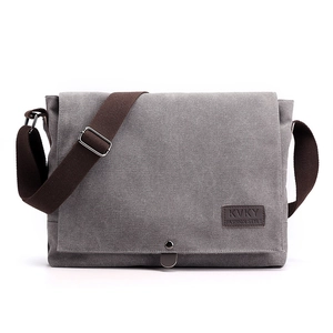 Men Canvas Messenger Bag Vintage Casual Shoulder Bag High Capacity Crossbody Bag For Daily Commute Travel Fits Laptop