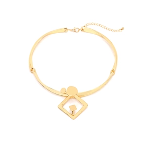 Collier Ras Du Cou Pendentif Géométrique Alliage Métal Asymétrique Bijoux De Déclaration Pour Femmes Mode Fête