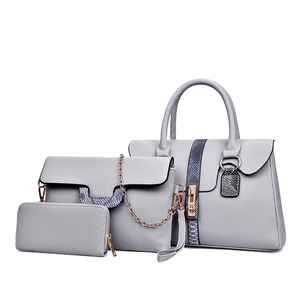 Damen PU Leder Handtasche Umhängetasche Kettentasche Geldbörse Lychee Narbe Schlangenmuster Büro Pendler Messenger Bag