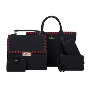 Femme Sac À Main Cabas Pochette Portefeuille Porte Cartes Vintage Grande Capacité Sac Bandoulière PU Dépoli