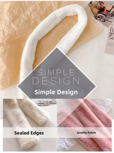 Detailed view of high-density faux cashmere texture and meticulous edge stitching