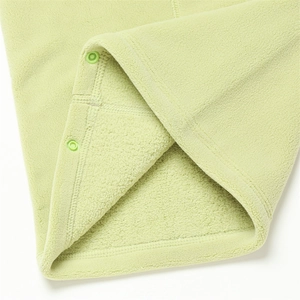 Tour de cou thermique d'hiver vert clair avec boutons pour le cyclisme en plein air