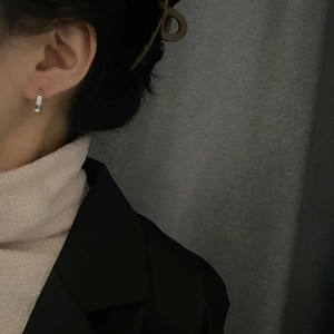 Orecchini A Cerchio Geometrici In Acciaio Inossidabile Design Rettangolare Irregolare Gioielli Minimalisti Per Donne