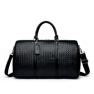 Reisetasche Aus Geflochtenem PU-Leder Mit Großer Kapazität Und Verstellbarem Schultergurt Für Business Fitness Wochenende