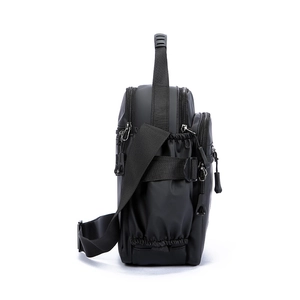 Waterproof Oxford fabric multi-pocket crossbody bag with adjustable strap and top handle