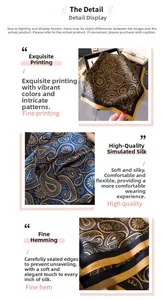 Détails d'un foulard en soie à motif paisley avec touches dorées et bords roulottés