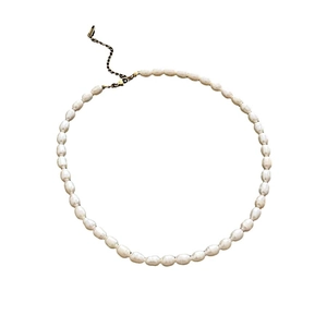 Baroque freshwater pearl necklace with gold adjustable lobster clasp and luxury finish