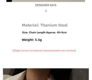 Detail specifications of titanium steel elephant necklace with 45 plus 5cm chain length