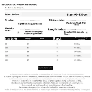 Size chart for girls one-shoulder tank top showing measurements and fabric details