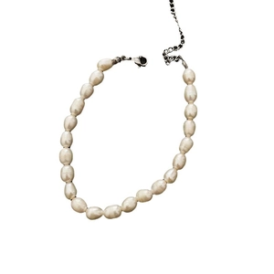 Bracelet élégant en perles baroques naturelles avec fermoir en argent réglable chic