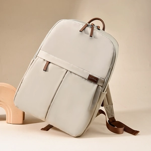 Women Large Capacity Waterproof Nylon Backpack Minimalist Travel School College Laptop Bag Multi Pocket Daily Fashion Daypack