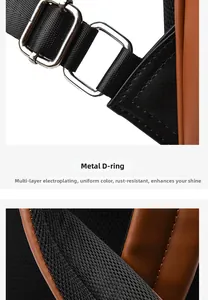 Détail de la quincaillerie en D et du filet respirant sur le sac à dos femme