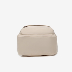 Detailed close-up showing the precise stitching and durable fabric on the backpack bottom