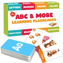 Detail of 60 ABC & More educational flashcards for toddlers aged 18 months and up
