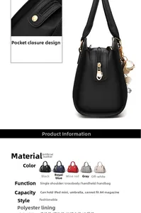 Detail of lychee pattern faux leather handbag with gold zipper and floral charm
