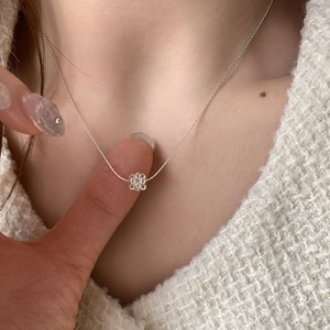 Collier Pendentif Grappe De Boules Géométriques Minimaliste Cuivre Plaqué Or 14K Chaîne Clavicule Pour Femmes Élégant