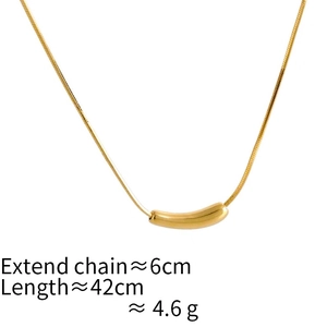 Detailansicht der 42cm Schlangenkette mit 6cm Verlängerung und Maßangaben zum Anhänger