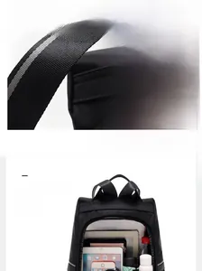 Detailansicht des geräumigen Nylon-Rucksacks für iPad und Alltagsgegenstände