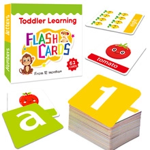 Set of 60 cute cartoon lunch box notes and educational flashcards for students and kids