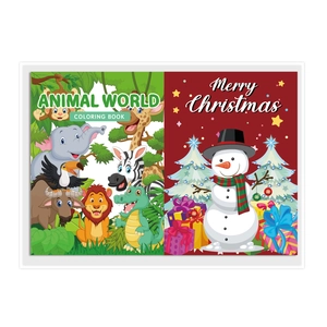 Livre de coloriage pour enfants sur les thèmes des animaux de la jungle et Noël