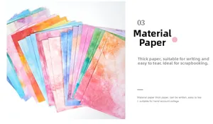 Detail von buntem Aquarell-Scrapbook-Papier mit dicker Textur und Farbverlauf