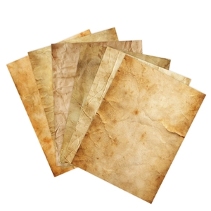 Lot de papier A4 vintage avec textures vieillies et effets de parchemin nostalgique