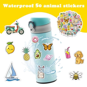 50pcs waterproof Hawaiian cartoon stickers for laptop and outdoor gear decoration