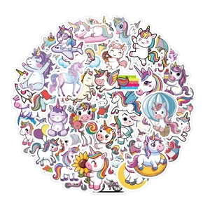 Autocollants Licorne Mignons Imperméables PVC Vinyle Pour Ordinateur Portable Bouteille Eau Scrapbook Décalcomanies Enfants