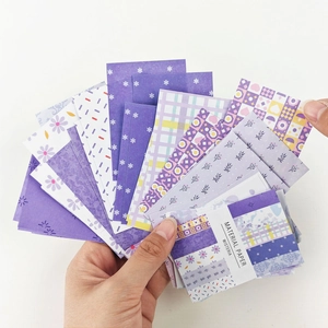 50 φύλλα διακοσμητικό χαρτί Wisteria μωβ για scrapbooking και διακόσμηση ημερολογίου