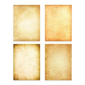 Vintage A4 stationery paper set with antique textures for DIY scrapbooking and writing