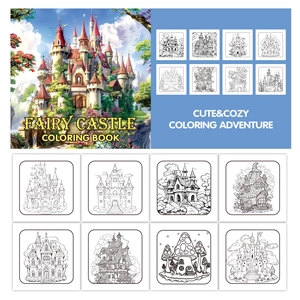 Fairy Castle coloring book for adults with 24 creative fantasy castle illustrations