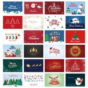 Lot de 72 cartes de Noël créatives avec enveloppes et autocollants aux motifs festifs