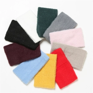 Plush mohair infinity scarf available in ten vibrant colors for winter neck protection