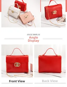 Detailed views of lizard pattern handbag showing metal ring lock and chain strap