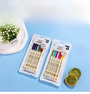 Detail of ROUHUIBI soft brush pen set with flexible tips for artistic drawing and calligraphy
