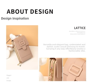 Close-up of litchi pattern leather texture and gold zippers on a pink crossbody bag