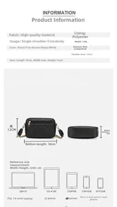 Detailed size specifications for the V-stitch black shoulder bag with gold zipper