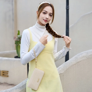 Beige sequined long wallet clutch for women with gold metallic plate and wrist strap