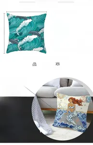 Macro detail of Mediterranean sea life prints on peach skin pillowcase textures