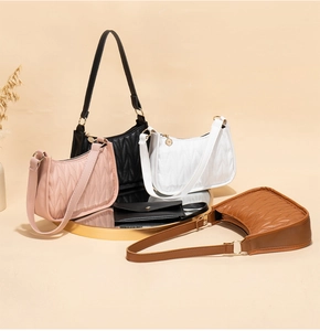 Chic V-quilted shoulder bags in four colors with a matching small coin purse for women